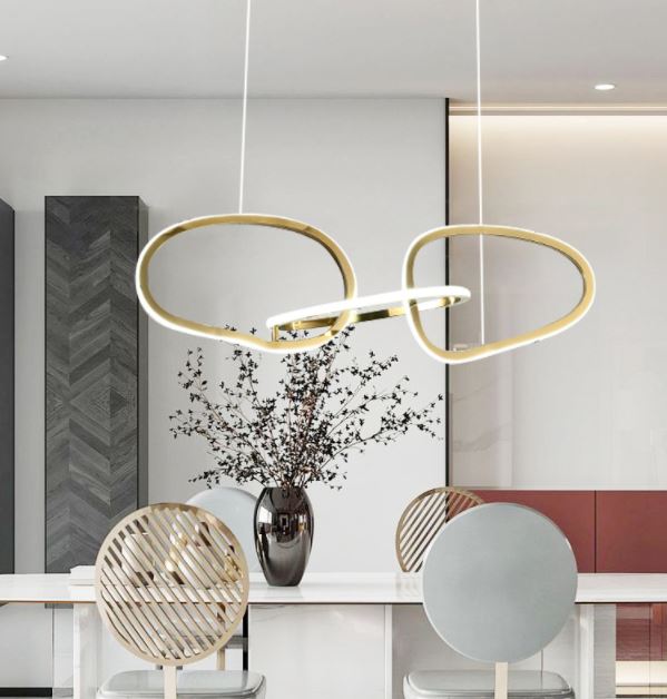 Đèn thả BERHU 3 vòng độc đáo, hiện đại trang trí nội thất cao cấp