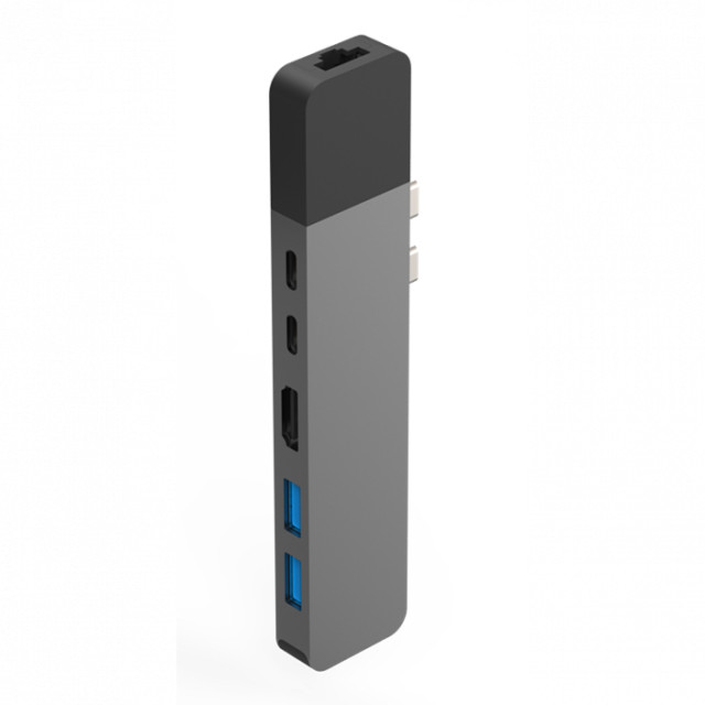 Cổng Chuyển HyperDrive Net 6-in-2 Hub For USB-C MacBook Pro 2016/ 2017/ 2018 CHÍNH HÃNG