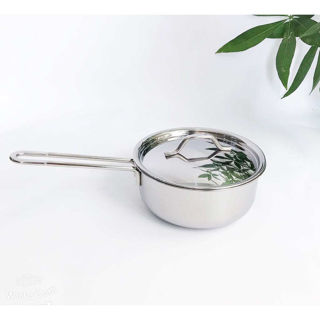 Quánh nấu cháo bột 3 đáy sandwich inox 430 Fivestar bếp từ nắp inox
