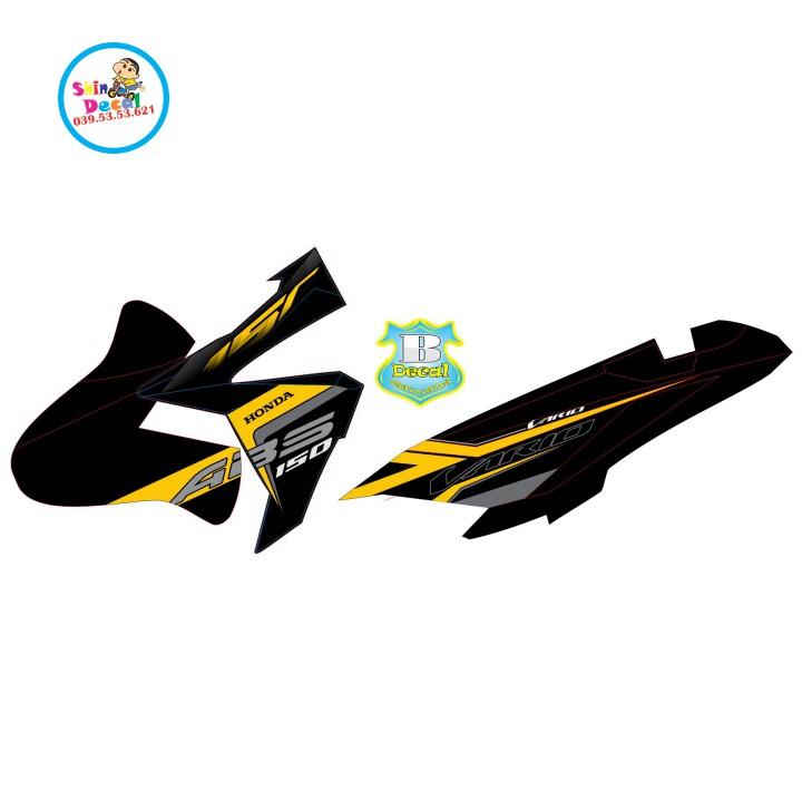 Tem rời vario 150 2017 vàng đen