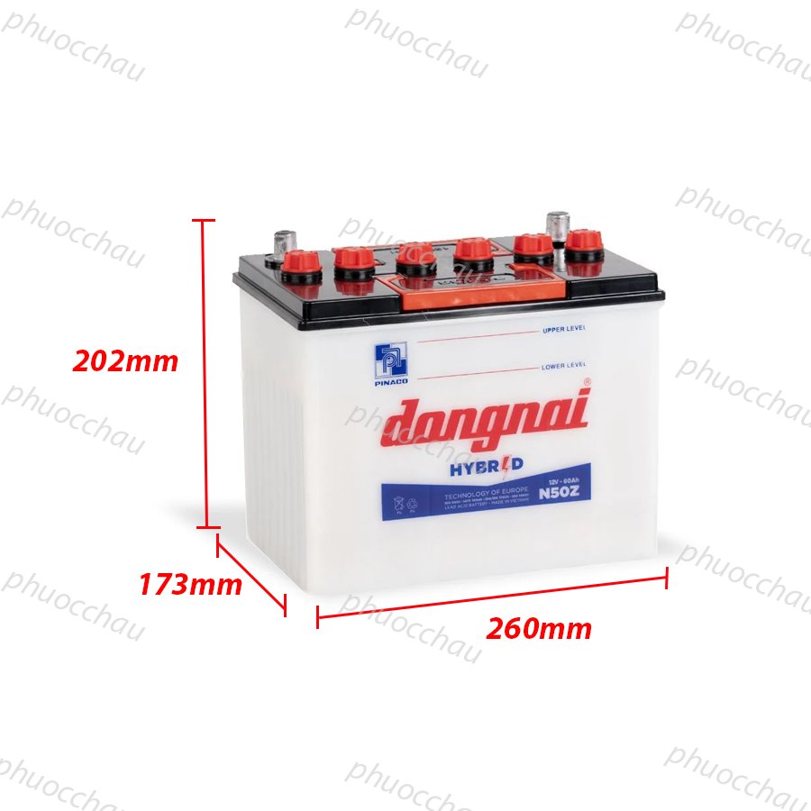 Ắc Quy Dong Nai N50Z 12V-60AH