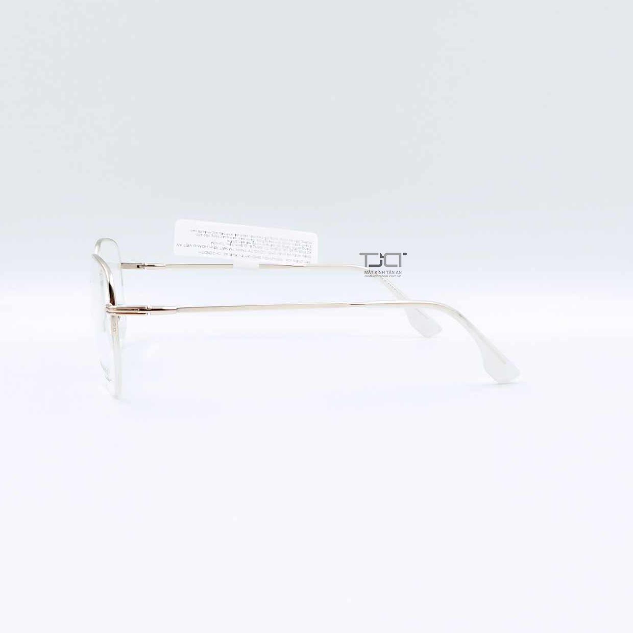 GỌNG KÍNH PHOM LỤC GIÁC ,KIM LOẠI NỮA KHUNG, GỌNG NHUYỄN, CHÍNH HÃNG CHALLENGER CM220006-C1