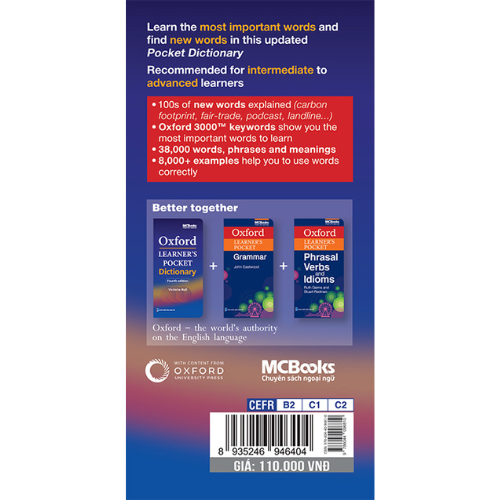 Sách Oxford Learner’s Pocket Dictionary – Fourth Edition