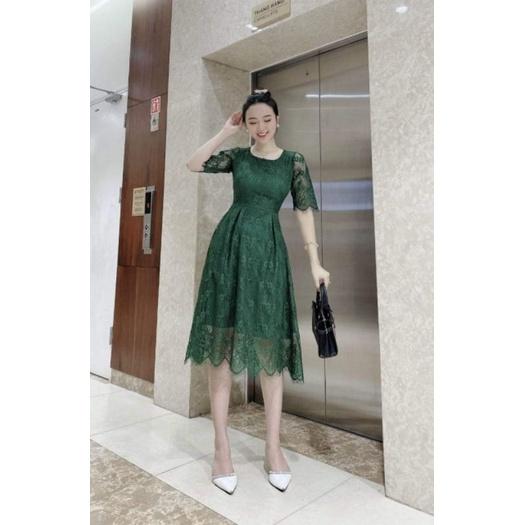 ĐẦM XÒE REN GỢN SÓNG TAY LỠ
