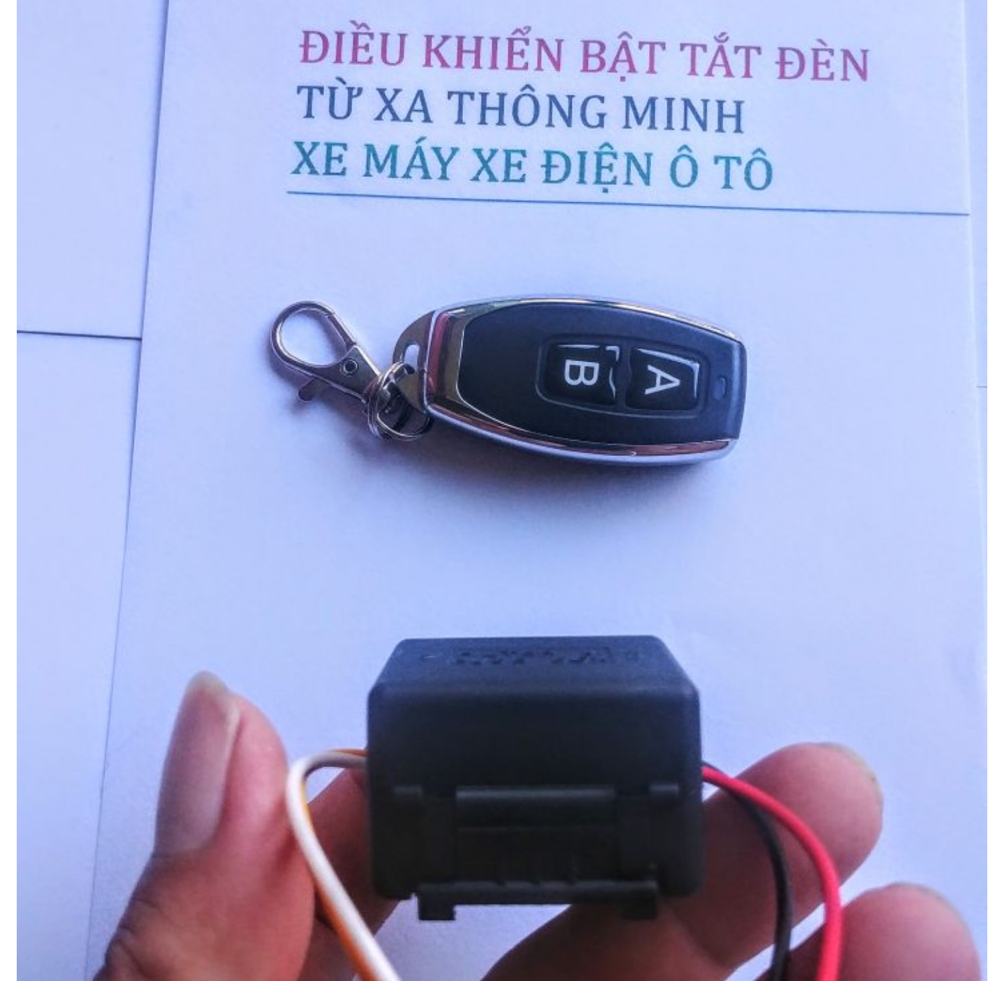 1 BỘ ĐIỀU KHIỂN TỪ XA BẬT TẮT ĐÈN LÀM CHỐNG TRỘM HAY TÌM XE LẮP XE MÁY XE ĐẠP ĐIỆN CÁC THIẾT BỊ ĐIỆN KHÁC TIỆN DỤNG MẪU MỚI HÀNG CAO CẤP