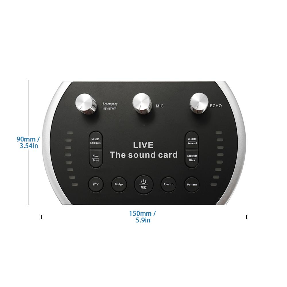 Bộ ngưng tụ có dây Micrô Chất lượng Giọng nói Âm thanh chuyên nghiệp Tai nghe USB Tai nghe Webcast Giải trí Phát trực tiếp