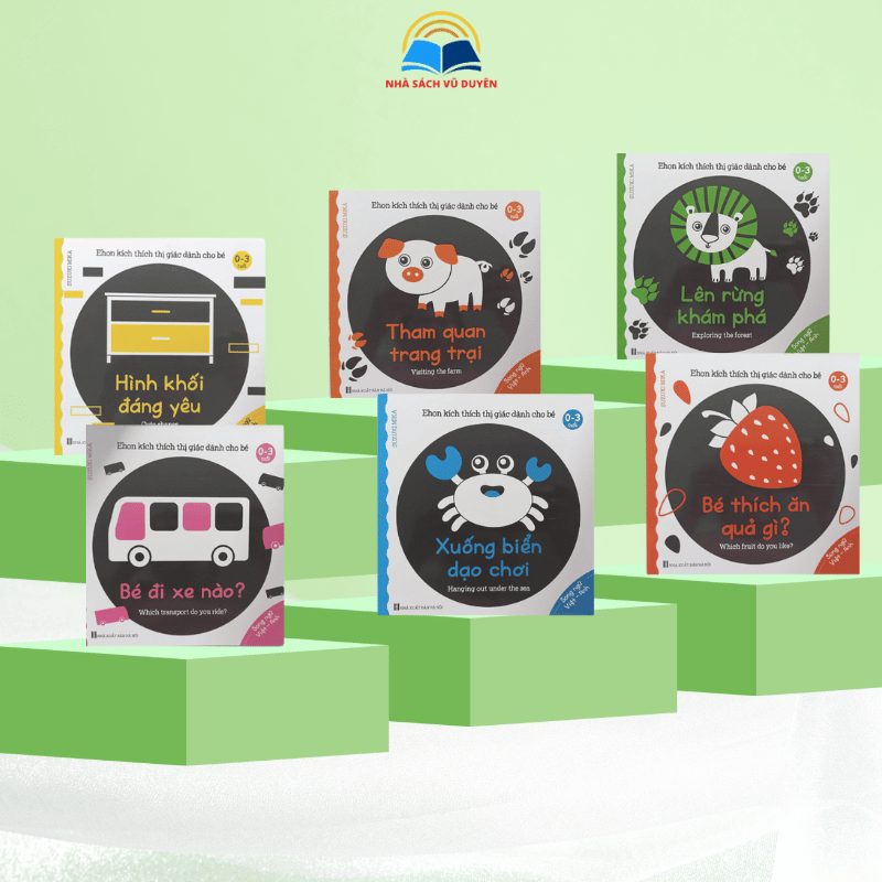 Bộ sách Ehon kích thích thị giác cho bé 0-3 tuổi – Giúp bé phát triển tư duy và giác quan