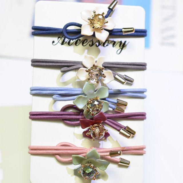 Dây buộc tóc hoa sứ nhiều màu