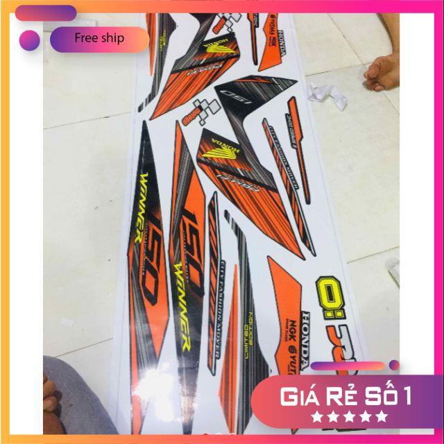 Tem rời xe winner cam đen