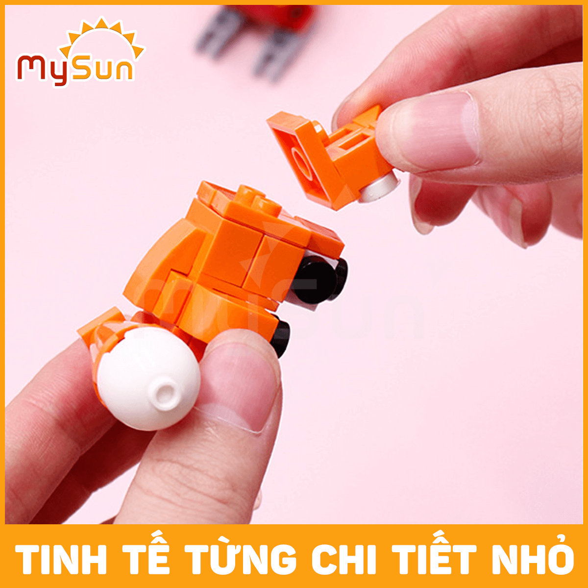 Bộ đồ chơi lắp ráp xếp ghép mô hình thành phố, con vật đơn giản cho bé trai, gái giá rẻ