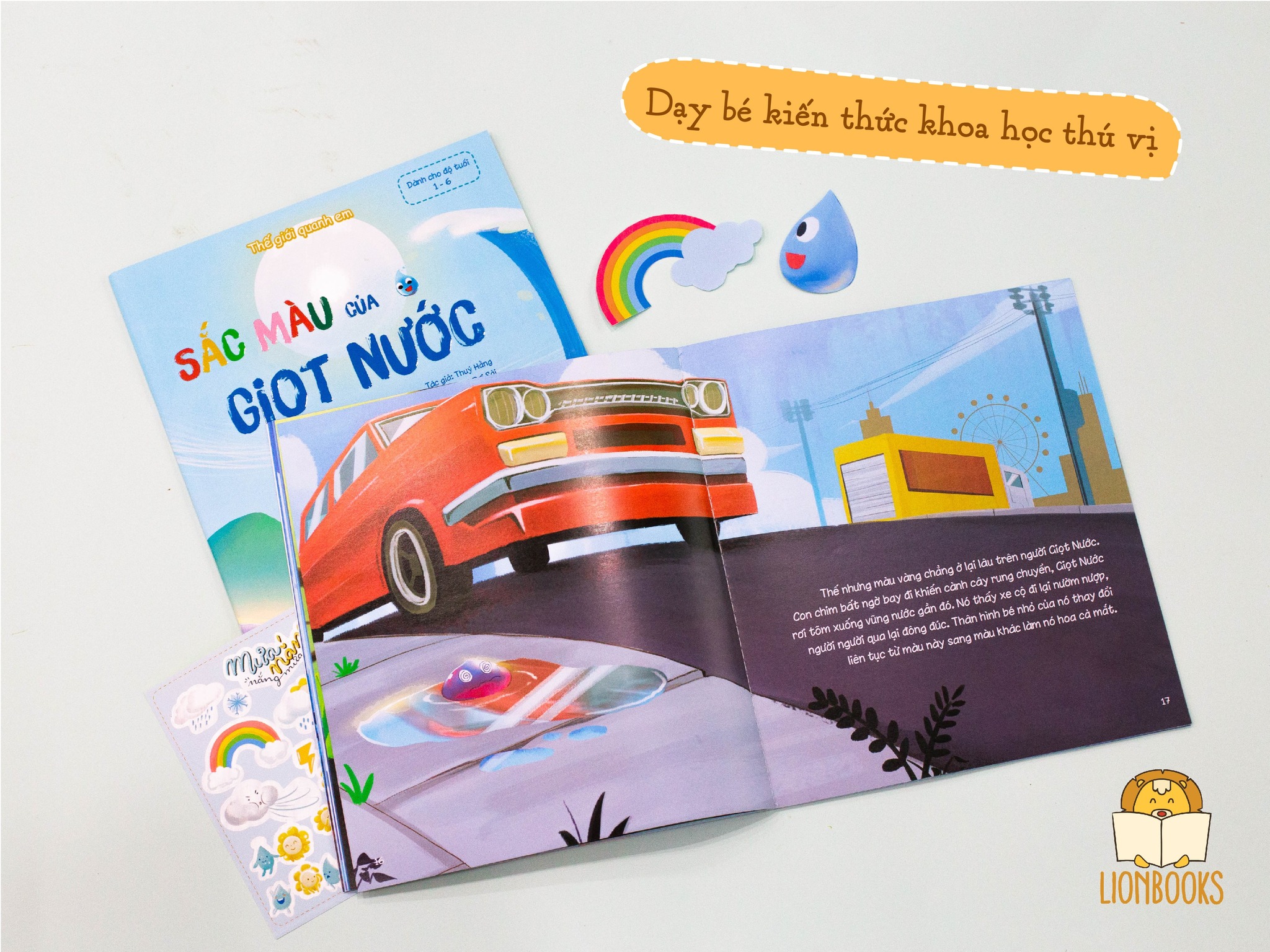 Cuốn Sắc Màu Của Giọt Nước - Sách Truyện Cho Bé Khám Phá Khoa Học Và Giúp Con Tự Tin Hơn