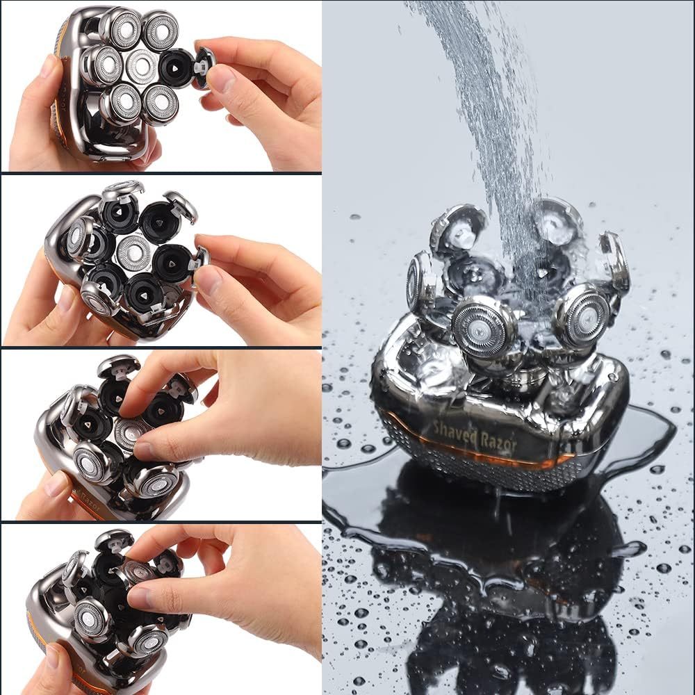 Máy Cạo Râu, Đầu Trọc, Hói Men's Shaver RQ 7900, Cắt Tóc, Đa Năng, 7D, Cạo Khô &amp; Ướt Hàng chính hãng