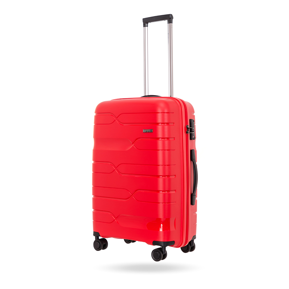 Vali Kéo LUG Lusetti Nolan S20S24S28 LS802 Nhựa PP Chống Bể vỡ, Hạn Chế Trầy Xước, Khóa Số TSA Bảo Mật Cao – Red – 24 inch