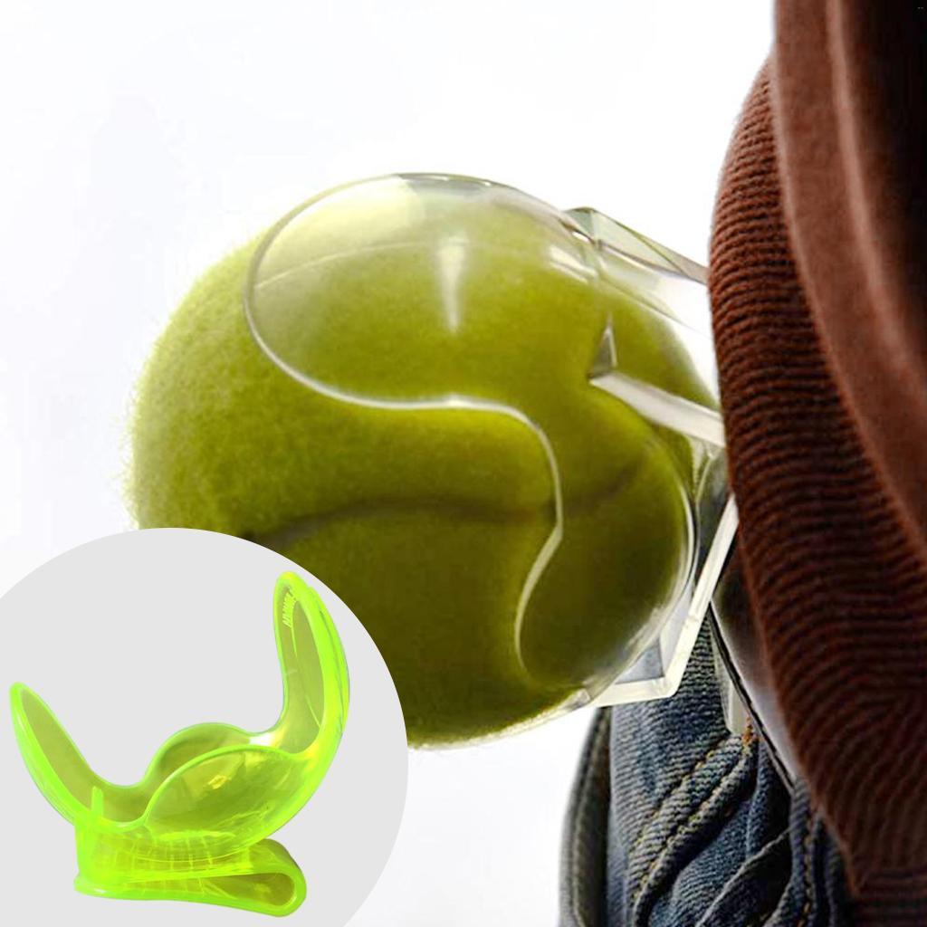 Transparent Tennis Ball Clip Training Gear ABS Tennis Ball Clip Holder