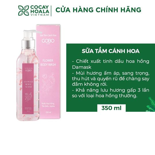 Sữa tắm cánh hoa hồng GOBO (350ml)