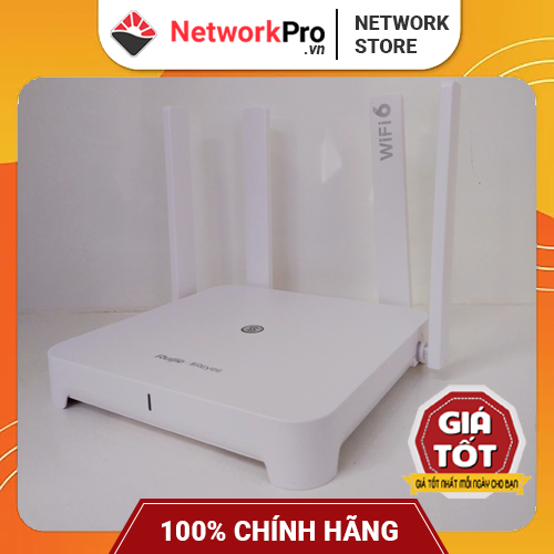 Router WiFi 6 Ruijie RG-EW1800GX PRO Hàng Chính Hãng – Băng Tần Kép, Tốc Độ 1200Mbps, Chịu Tải 48 User