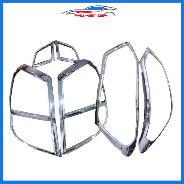 Ốp viền đèn pha hậu mạ crom Toyota Wigo chống trầy trang trí bảo vệ xe