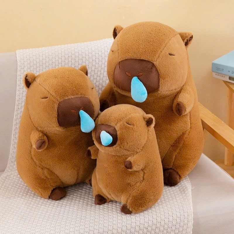 Gấu bông Chuột Capybara Thú nhồi bông Capybara Bộ trưởng Bộ Ngoại Giao đáng yêu 30cm Mũi Rút Thú Bông Quà Tặng