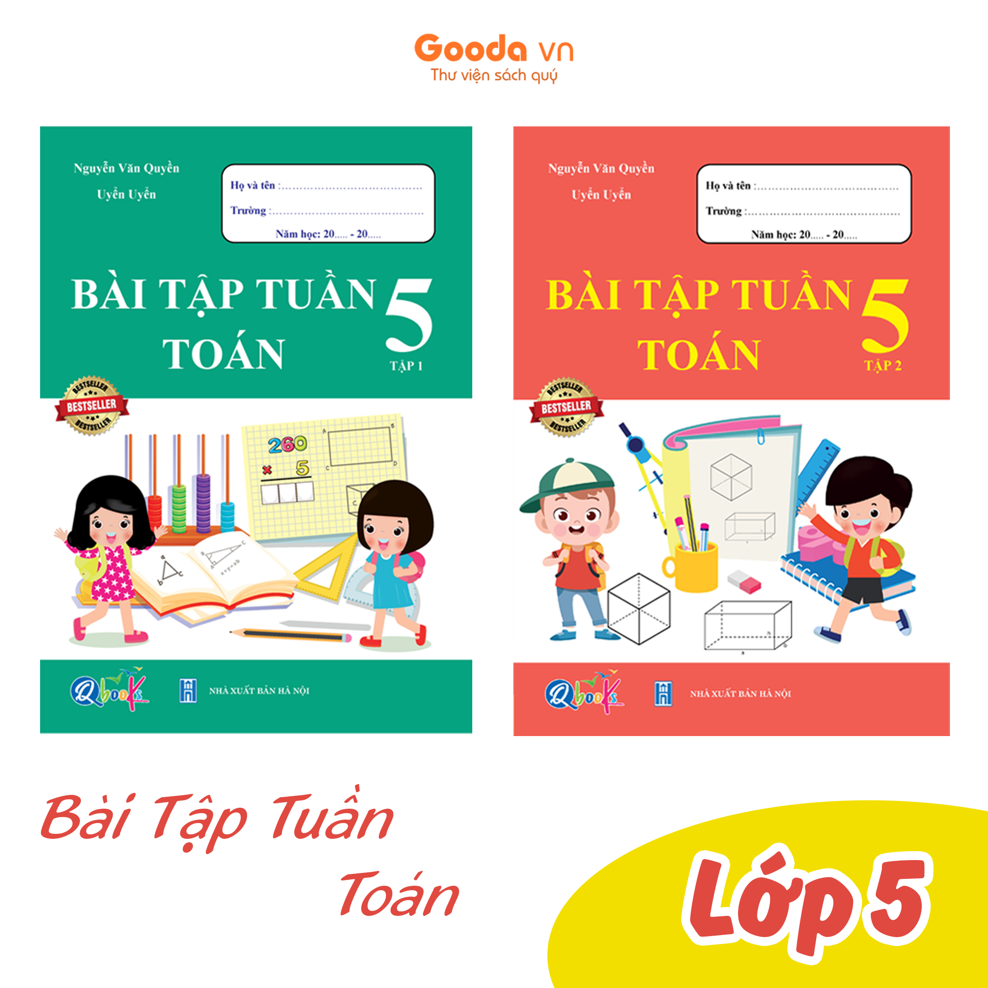 Combo Bài Tập Tuần Toán Lớp 5 (Tự Chọn Sách)