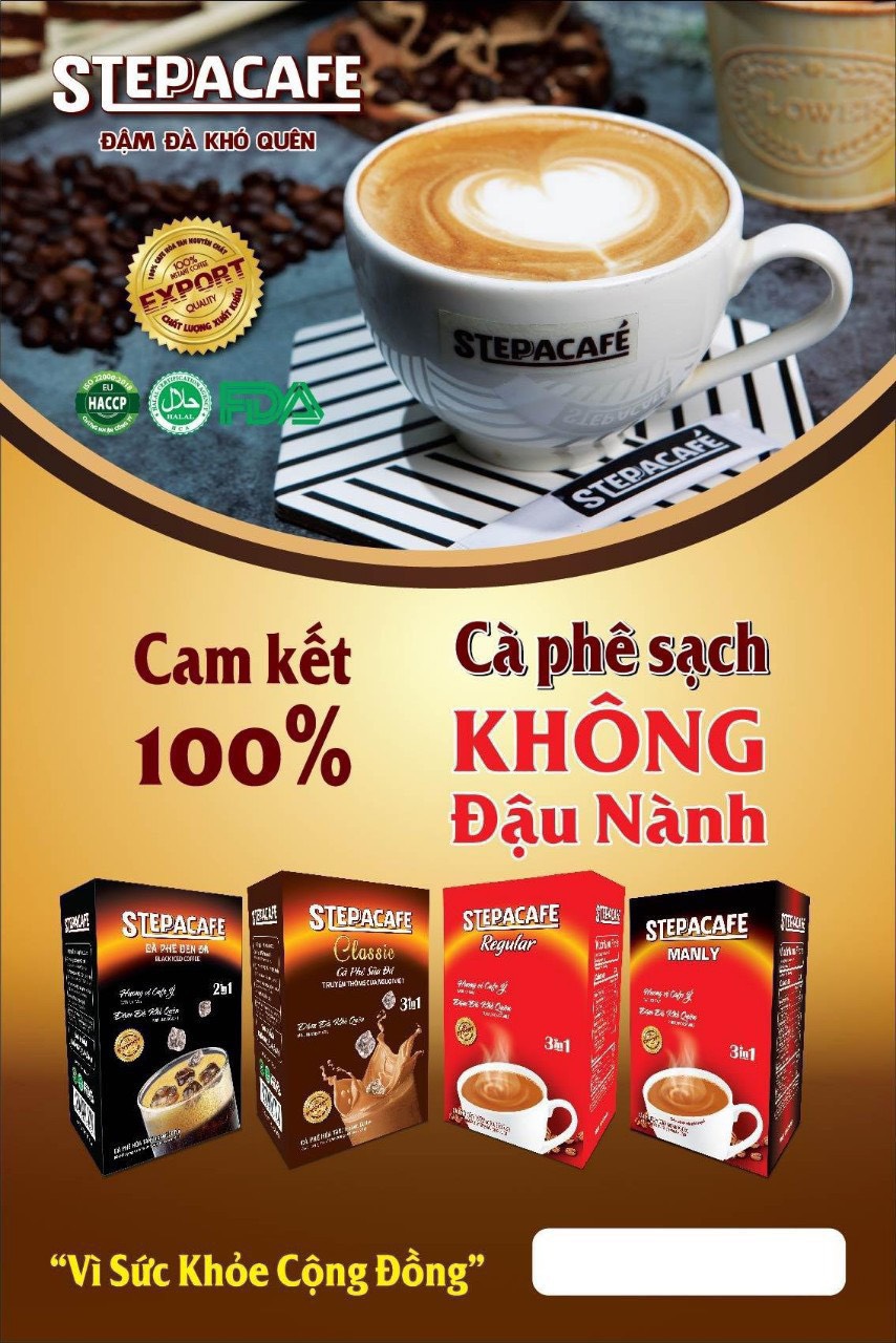 STEPPACAFE-Cà phê sữa hoà tan Manly 3in1 (Hộp 10 gói x 17g)