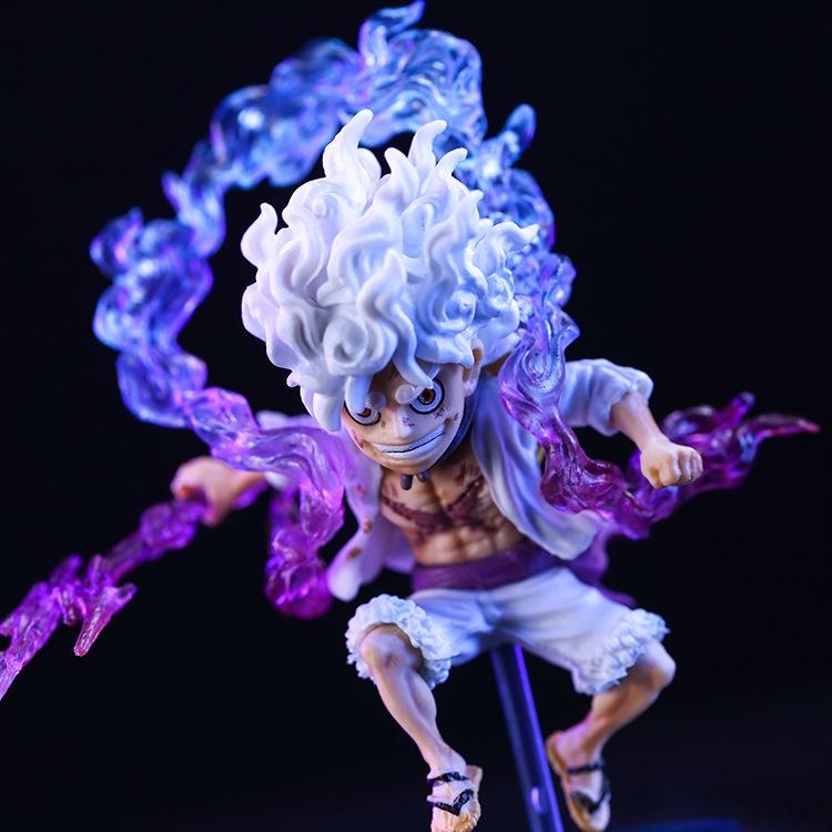 Mô Hình Luffy Gear 5 Cầm Sét 10Cm Mô hình One Piece Cao Cấp, Figure Mô Hình Anmie One Piece Luffy Vua Hải Tặc