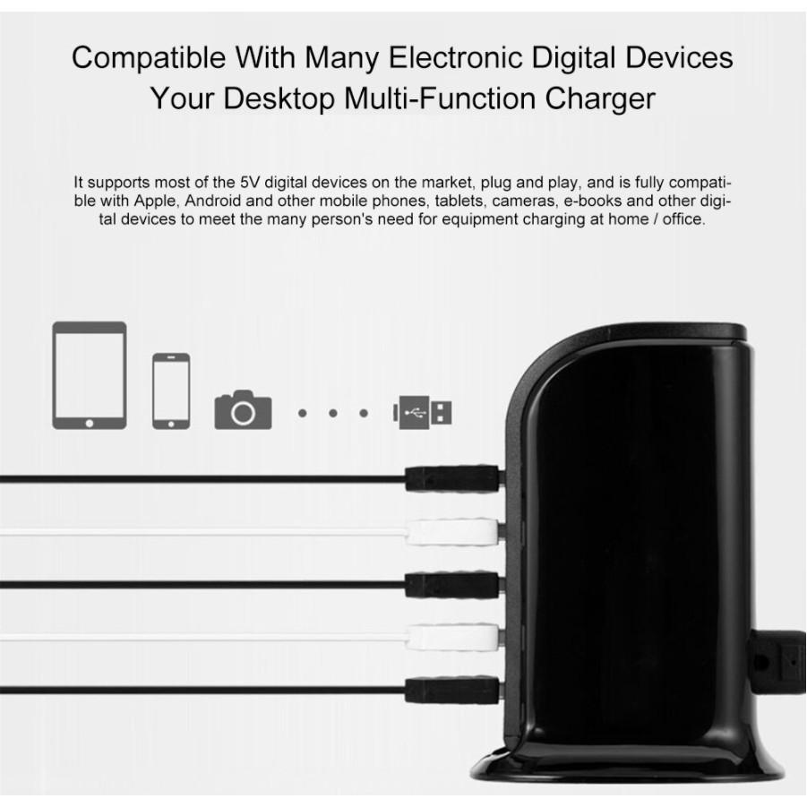 Bộ sạc USB đa cổng 5V4A Desktop Charger