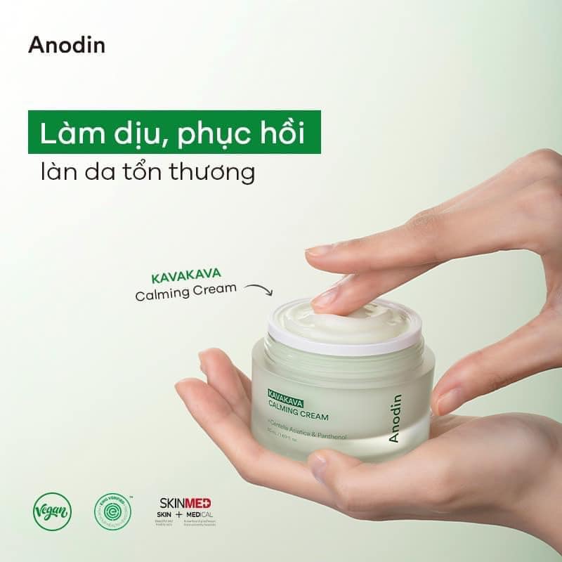 Toner dưỡng da cân bằng làm dịu và cấp ẩm chiết xuất rau má Anodin KavaKava Caliming Toner 150ml - Hàn Quốc