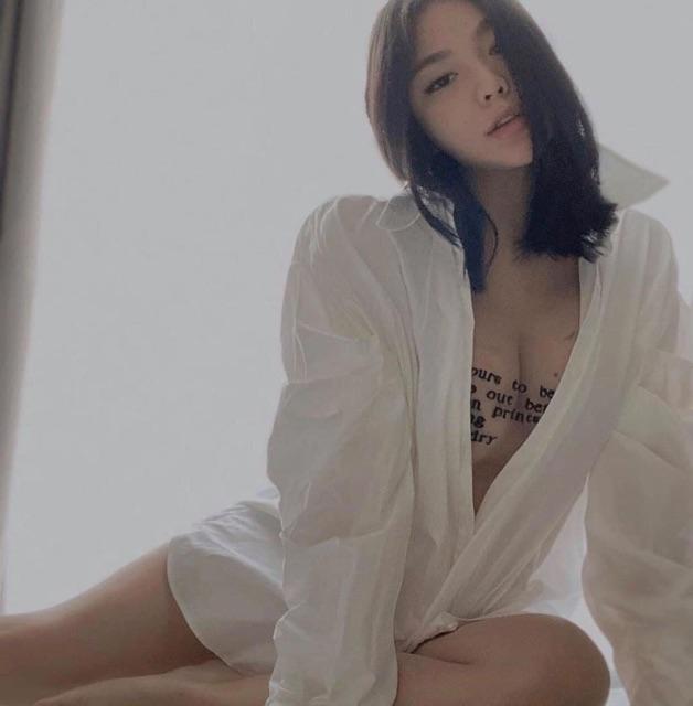 Set áo sơ mi +áo lưới siêu sexy