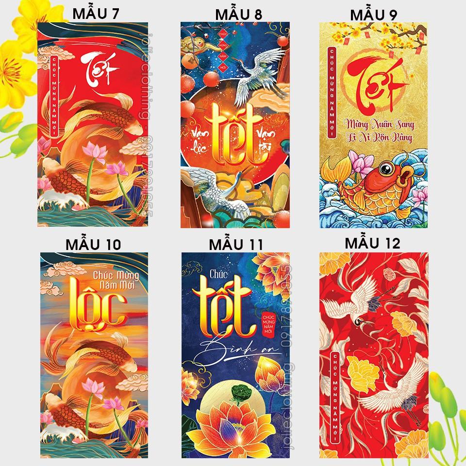Combo 100 Bao Lì Xì Tết Tân Sửu 2022 Giao Đủ Mẫu
