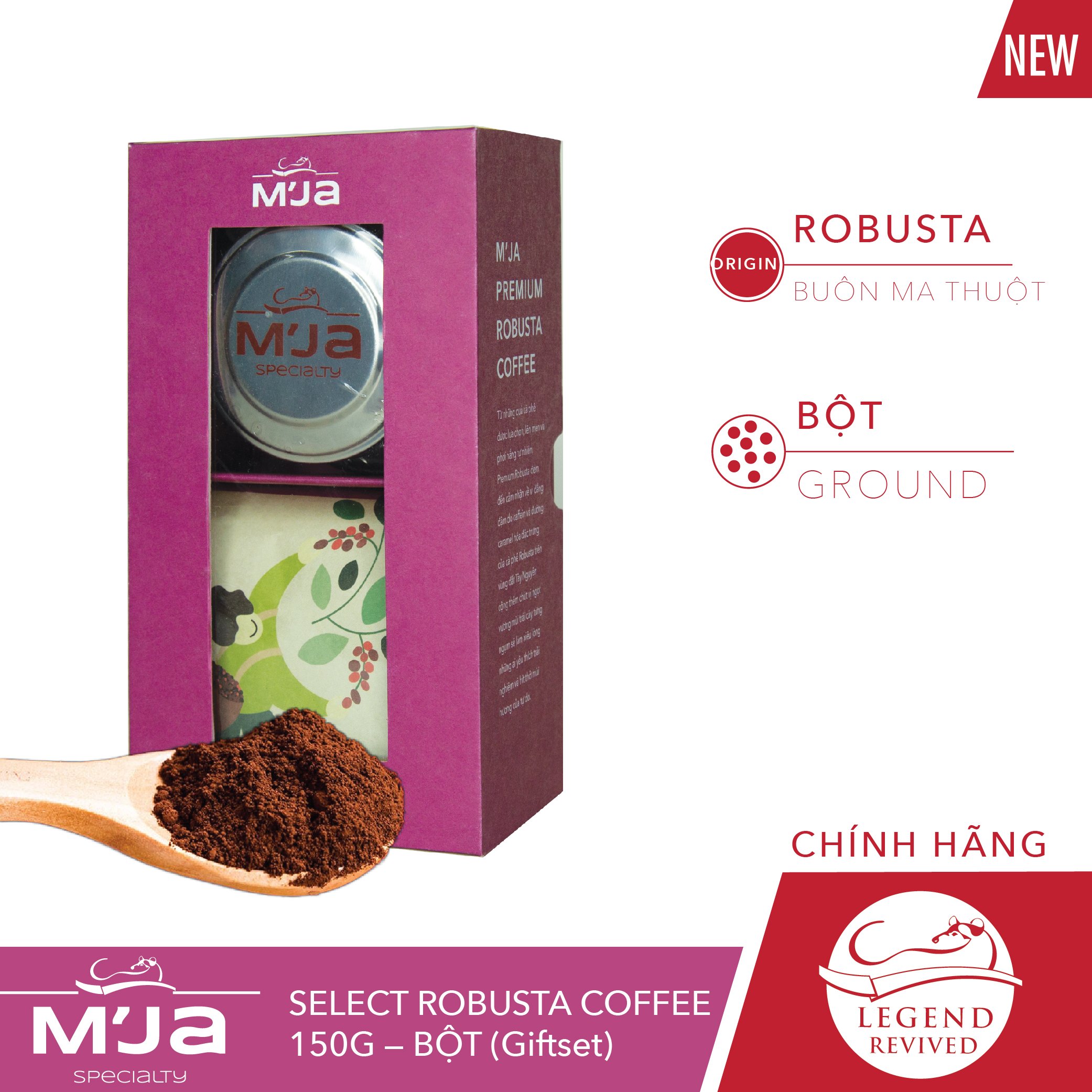 Cà phê M’Ja Robusta 150 gram