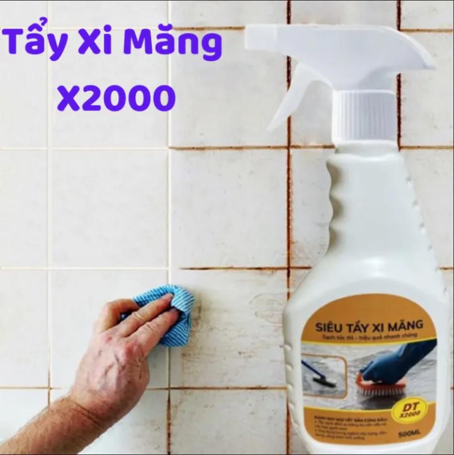 Bình Xịt Tẩy Xi Măng - Làm Sạch Mảng Bám Xi Măng Trên Ô Tô, Sàn Nhà, Tường, Không Hại Bề Mặt - Chất Tẩy Trắng Gạch - Tẩy Rong Rêu - Tẩy Xi Măng Loại Tẩy Gạch Chuyên Dụng Siêu Mạnh