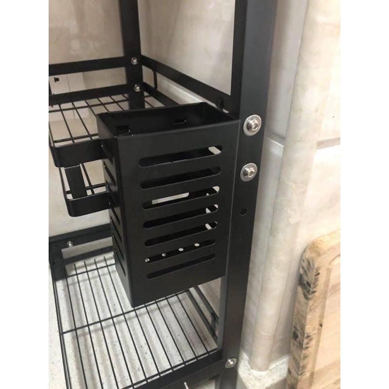 Kệ Gia Vị 2 Tầng Đa Năng Có Giá Để Thớt Và Ống Cắm Đũa - Nhỏ Gọn Tiện Lợi