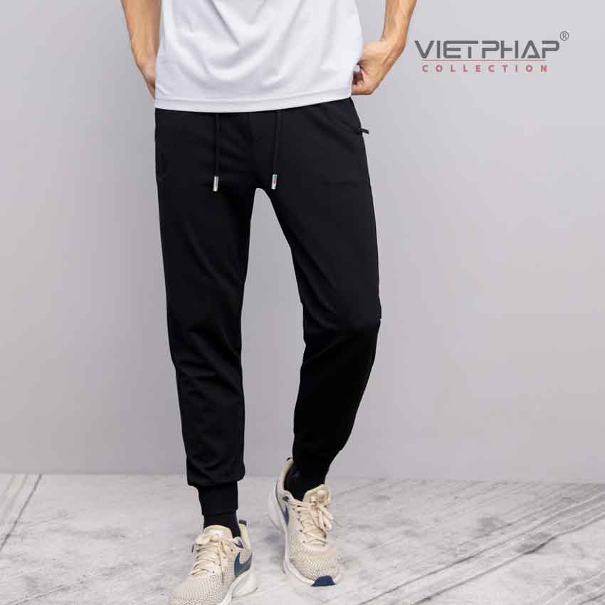 Quần Jogger Thun Cao Cấp VIỆT PHÁP/ Chất liệu cotton co dãn thoải mái sang trọng, cạp chun bo 9321