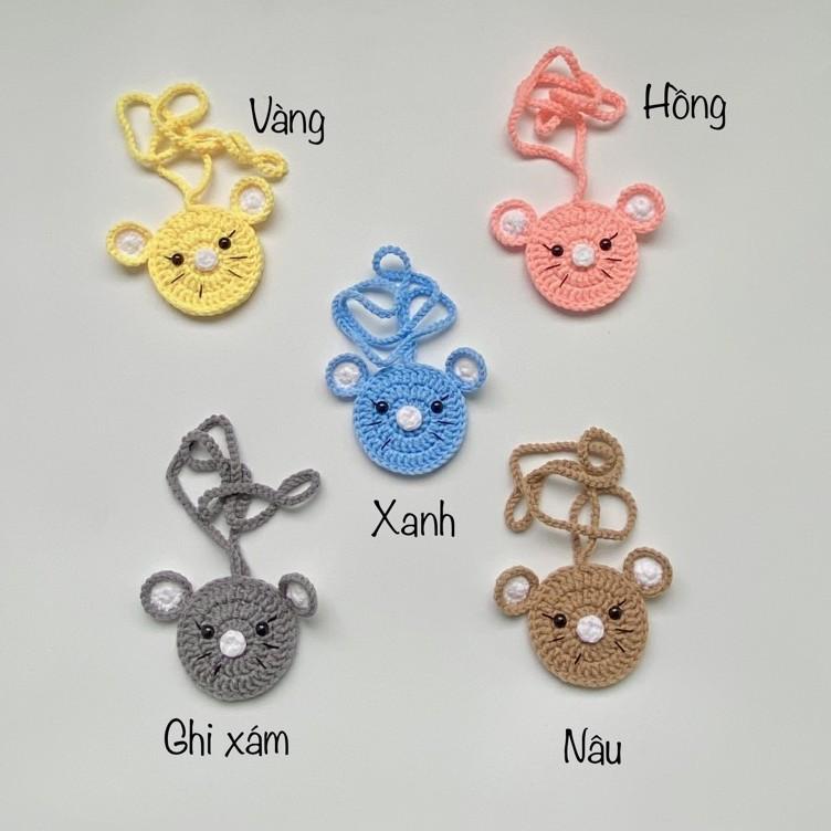Túi đựng tỏi hình con chuột cho bé - Túi đựng tỏi chọn màu chọn mẫu