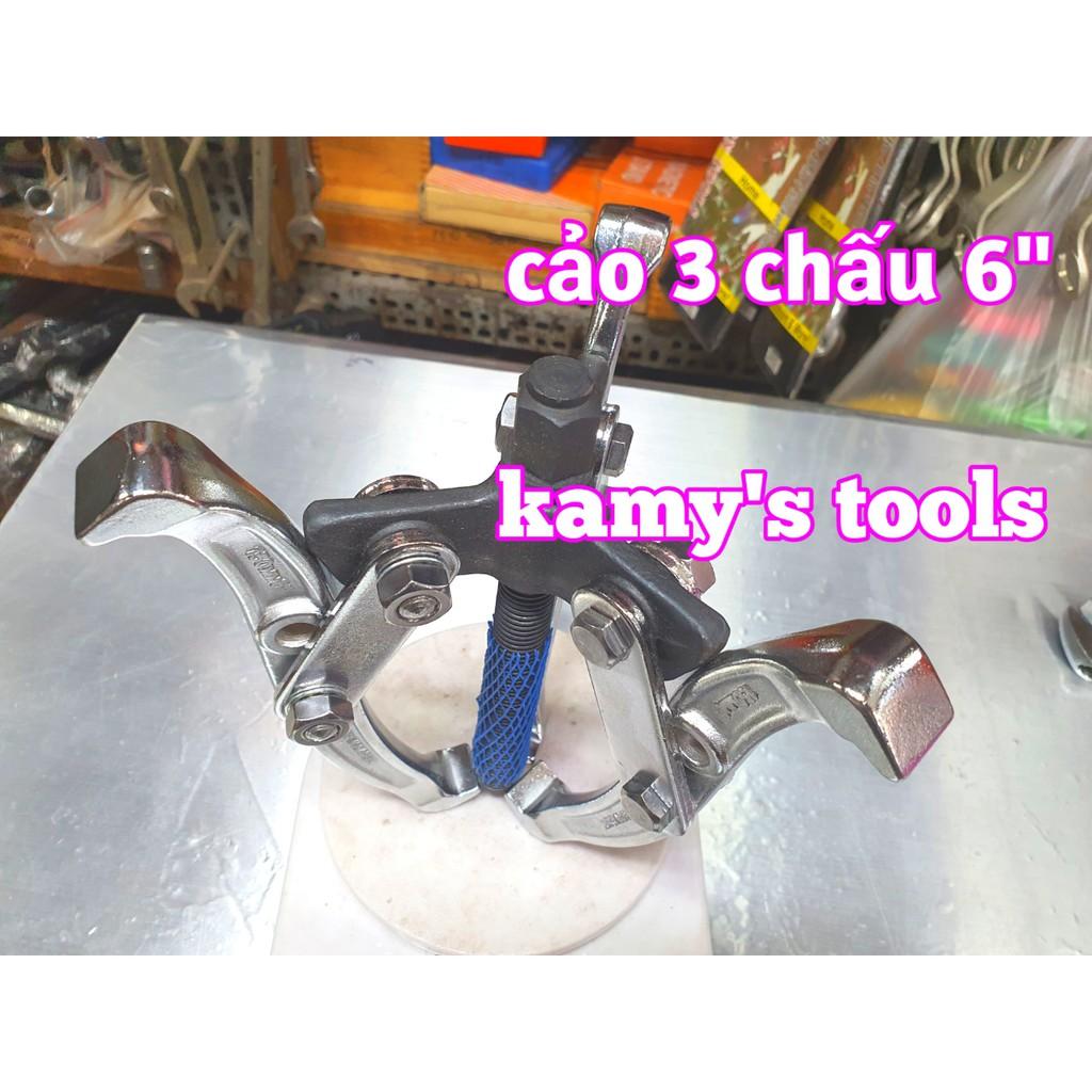 Cảo 3 chấu 6 inch 150mm 5 inch 125mm Chrome Vanadium Cao Cấp, vam 3 chấu