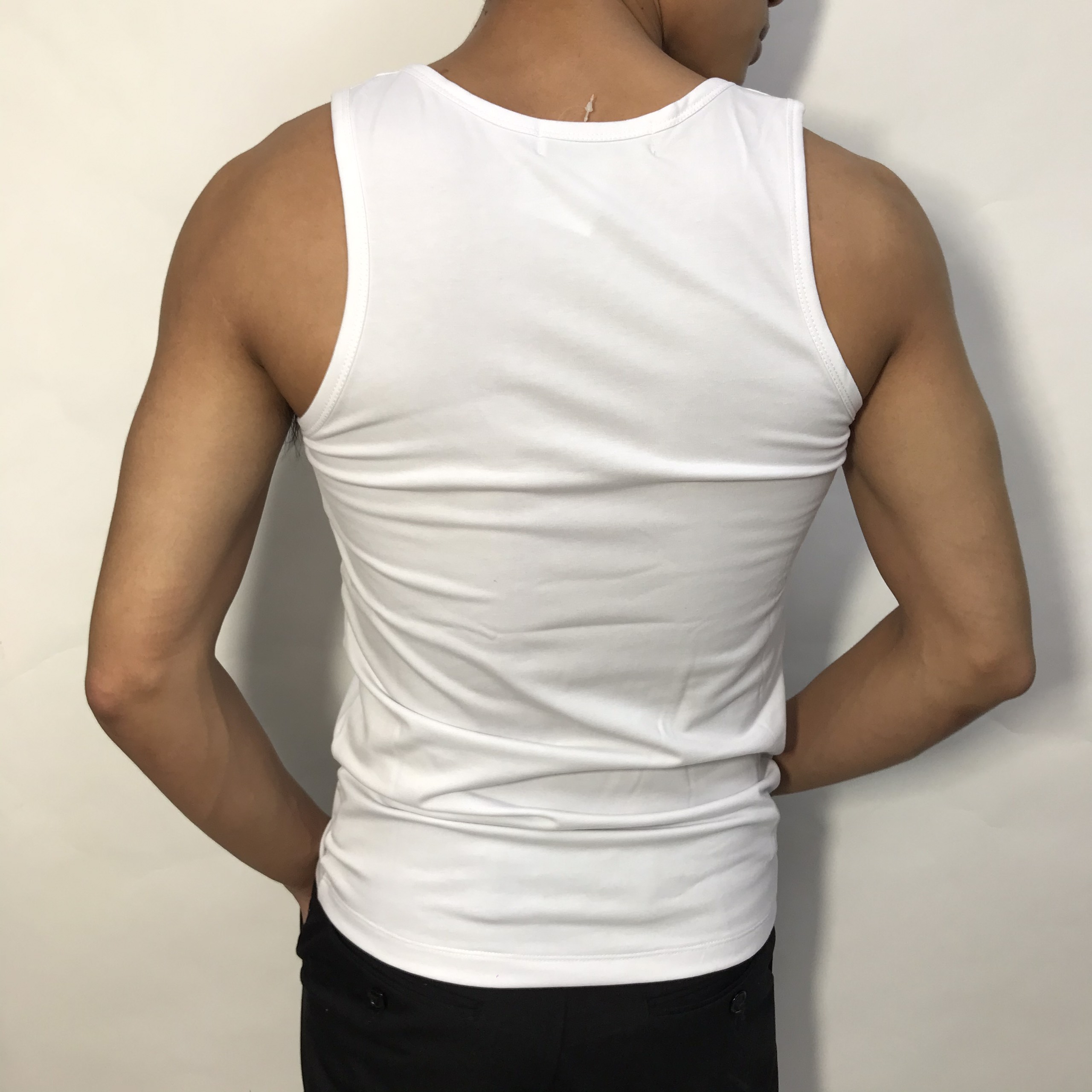 Áo 3 lỗ cổ vuông nam  Áo thun ba lỗ nam tập gym dáng ôm body vải thun cotton co giãn 4 chiều mặc mát U05