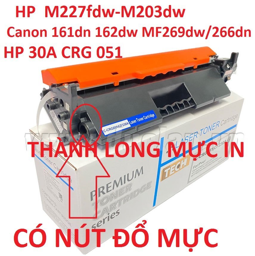 Hộp mực 30A có chíp dành cho máy in HP Pro M203dn / HP Pro M203dw / HP MFP M227fdw / HP MFP M227sdn Canon LBP 161dn / 162dw Hàng chính hãng Alpha Cartridge