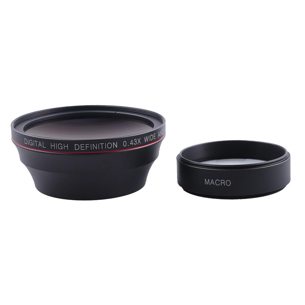 58mm 0.43X Wide Angle Lens with Macro for Canon Rebel T6i T6 T6S T5i T5 T4i