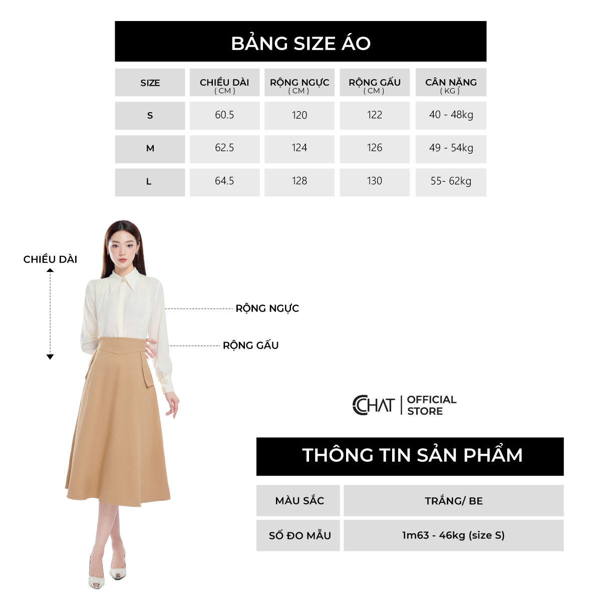 Áo Sơ Mi Nữ  Kiểu Nhún Vai 2 Bên Dáng Suông Chất Mango Cao Cấp 53FDE2009ST
