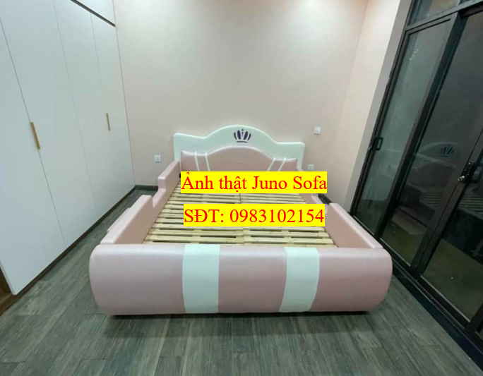 Giường trẻ em cao cấp Juno Sofa ngang 1m5/1m6/1m8 dài 2m