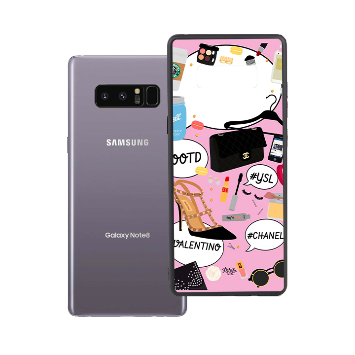 Ốp lưng viền TPU cao cấp cho Samsung Galaxy Note 8 - Dream Girl 01