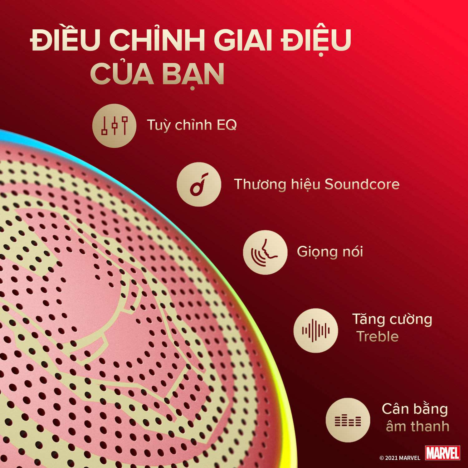 Loa bluetooth SOUNDCORE Mini 3 Pro - Phiên bản Marvel - A3127S