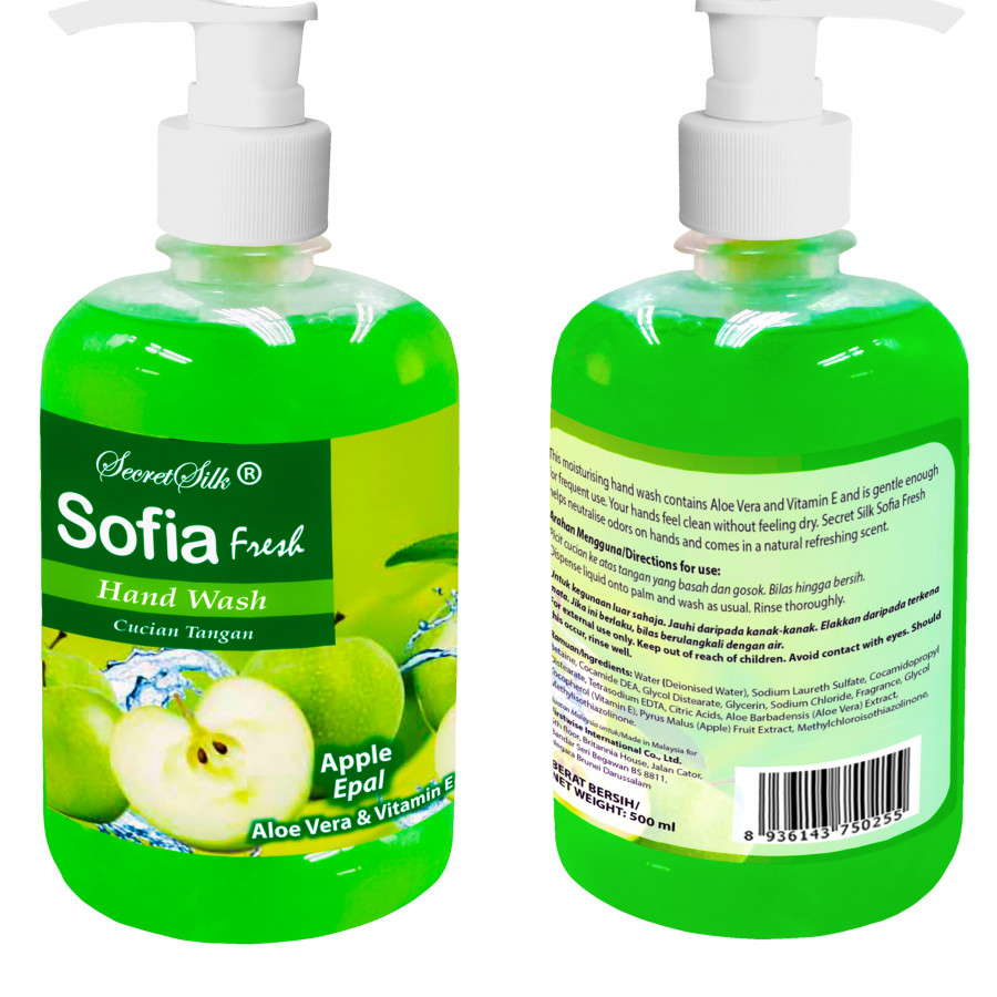 Nước Rửa Tay SOFIA FRESH - Táo 500ml