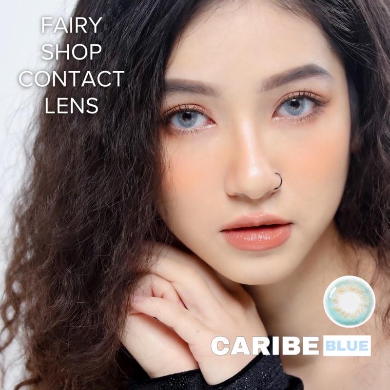 Kính Áp Tròng CARIBE BLUE - Kính Áp Tròng FAIRY SHOP CONTACT LENS - độ 0 đến 8