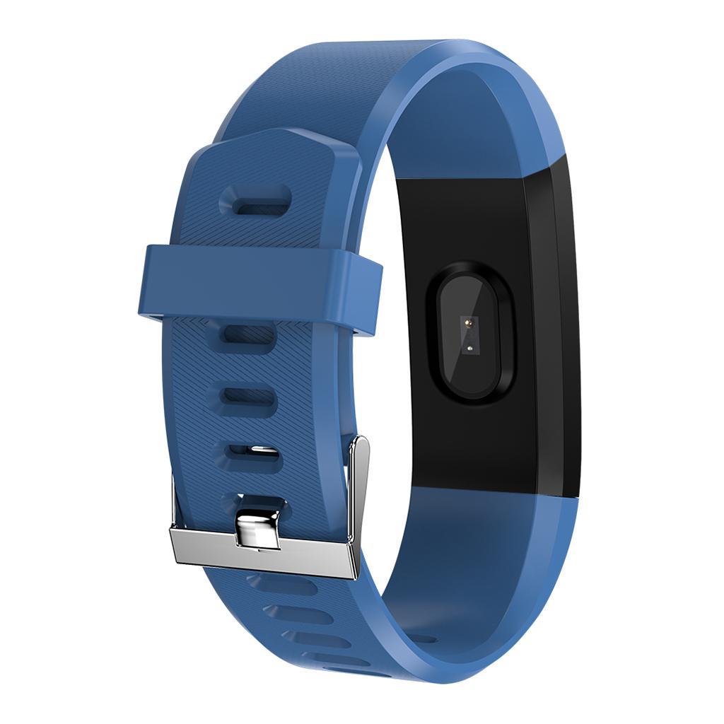 2x115 Plus Smart Watch Bracelet Fitness Tracker Heart Rate Monitor Blue