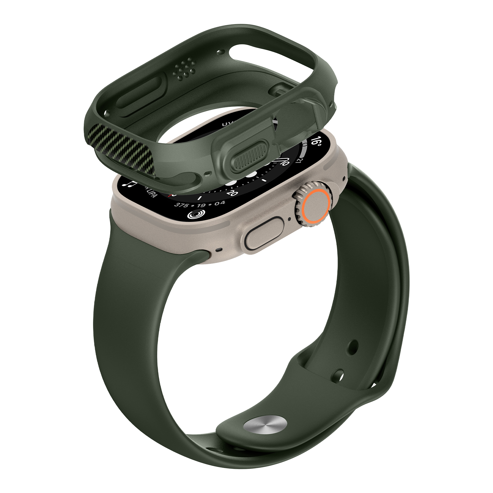Ốp Case TPU Slim Carbon cho Apple Watch Ultra / Apple Watch Ultra 2 49mm