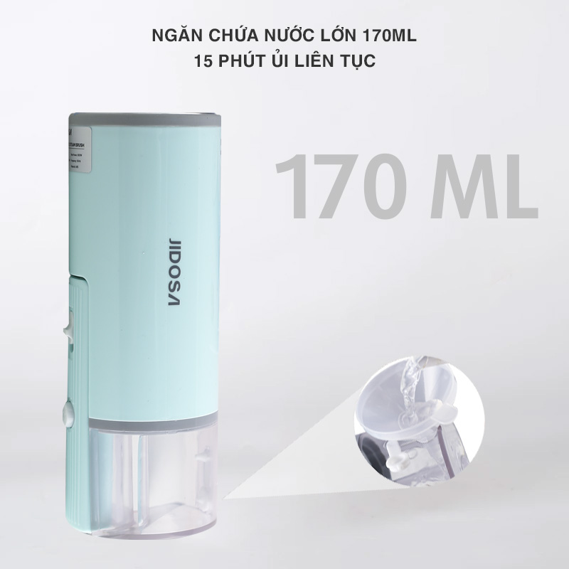 Bàn Là Hơi Nước JIDOSA JD4350 Cầm Tay Gấp Gọn Công Suất 800W , Bàn Ủi Mini Bình Nước Lớn 170ml hàng chính hãng