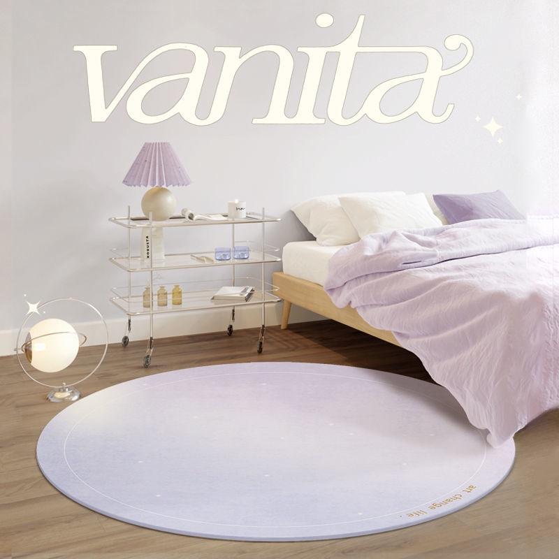 Thảm Lót Sàn Hình Tròn Thiết Kế Đơn Giản Dùng Trang Trí Nhà Cửa