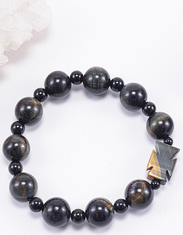 Vòng Chuỗi Mân Côi Đá Mắt Hổ Xanh Đen - Ngọc Quý Gemstones