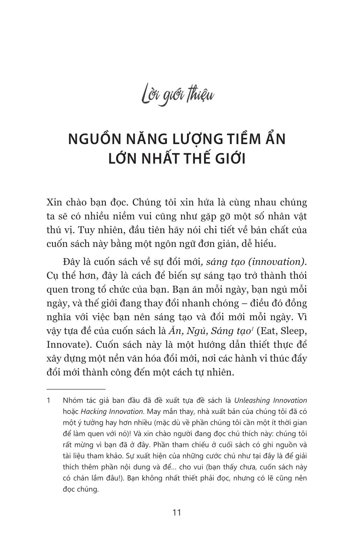 Ăn, Ngủ, Sáng Tạo - Eat, Sleep, Innovate